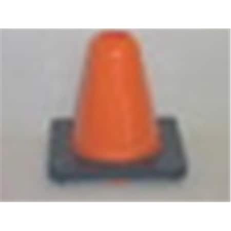 Everrich Industries Cones, Vinyl, 6 in Height, Orange EVB-0028-1